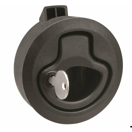 WHITECAP IND DOCK HARDWARE AND FASTENERS Locking Latch; Black; Nylon; Single 3228BC